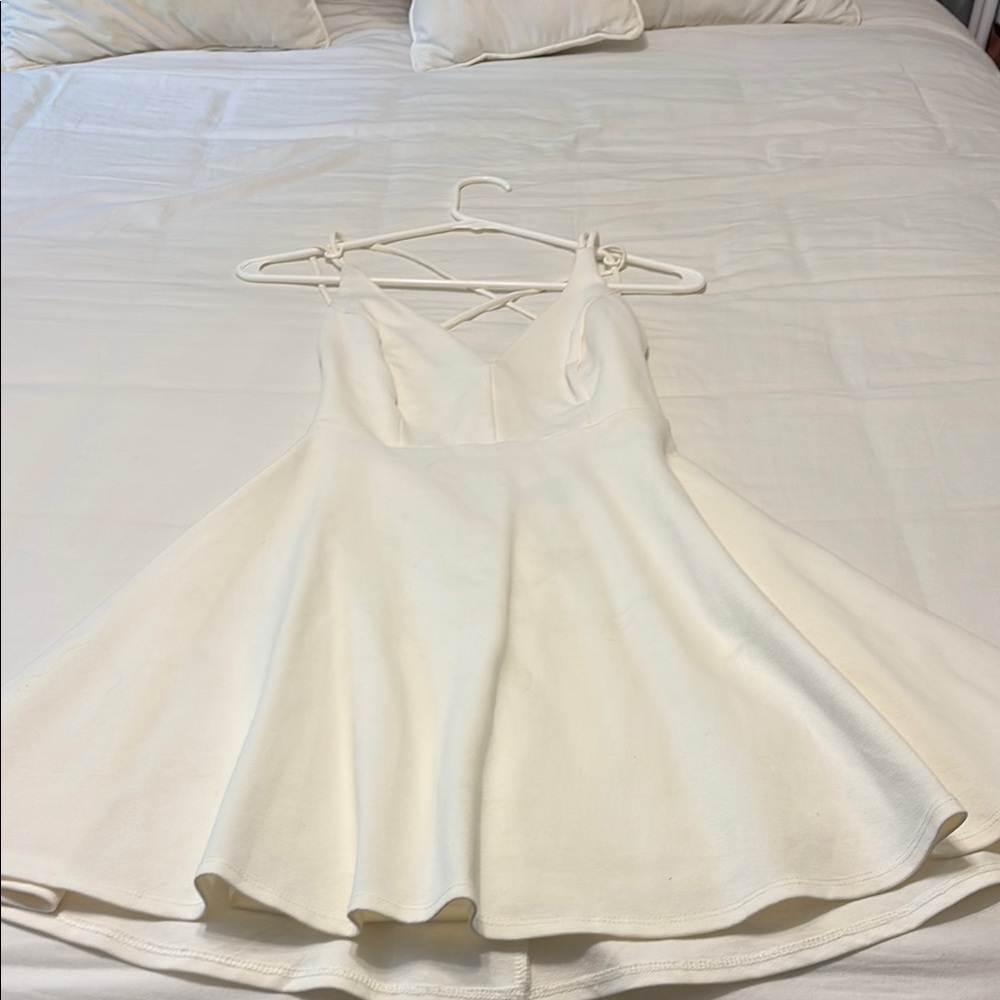 Lulus Elegant White Skater Dress